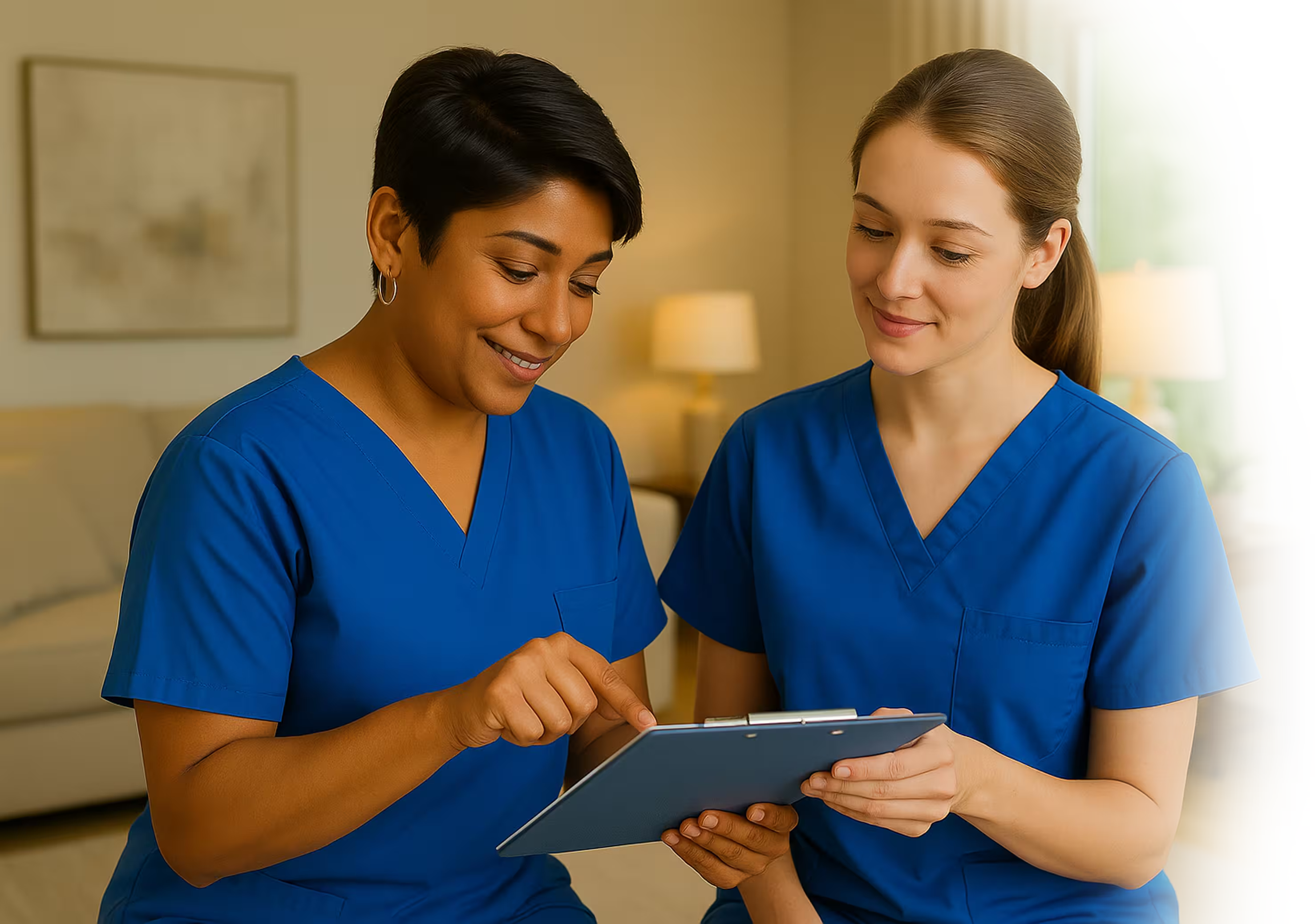 Top-notch Believe Home Care caregiver providing personalized in-home support